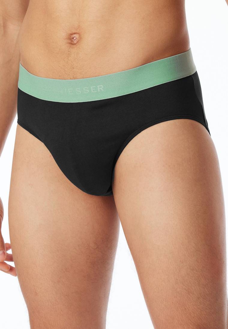 Schiesser Rio-Slips 3er-Pack Organic Cotton Webgummibund mehrfarbig - 95/5 Räumungsverkauf