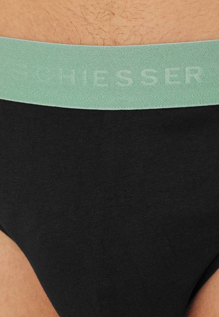 Schiesser Rio-Slips 3er-Pack Organic Cotton Webgummibund mehrfarbig - 95/5 Räumungsverkauf
