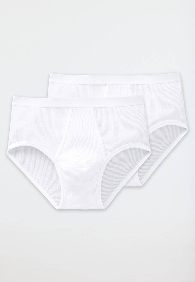 Schiesser Sportslips 2er-Pack mit Eingriff Doppelripp weiß - Original Classics Tägliche Deals