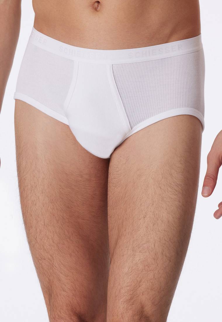 Schiesser Sportslips 2er-Pack mit Eingriff Doppelripp weiß - Original Classics Tägliche Deals