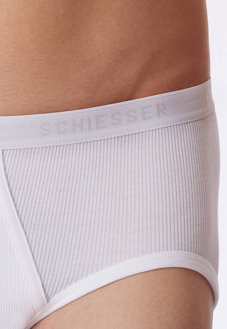 Schiesser Sportslips 2er-Pack mit Eingriff Doppelripp weiß - Original Classics Tägliche Deals
