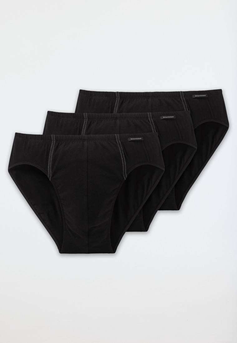 Schiesser Supermini 3er-Pack schwarz - Essentials Sonderangebote