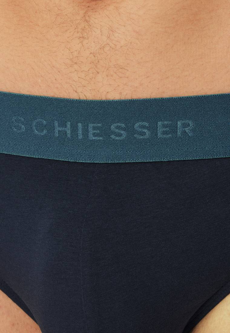 Schiesser Rio-Slips 3er-Pack Organic Cotton Webgummibund mehrfarbig - 95/5 Riesige Ersparnisse