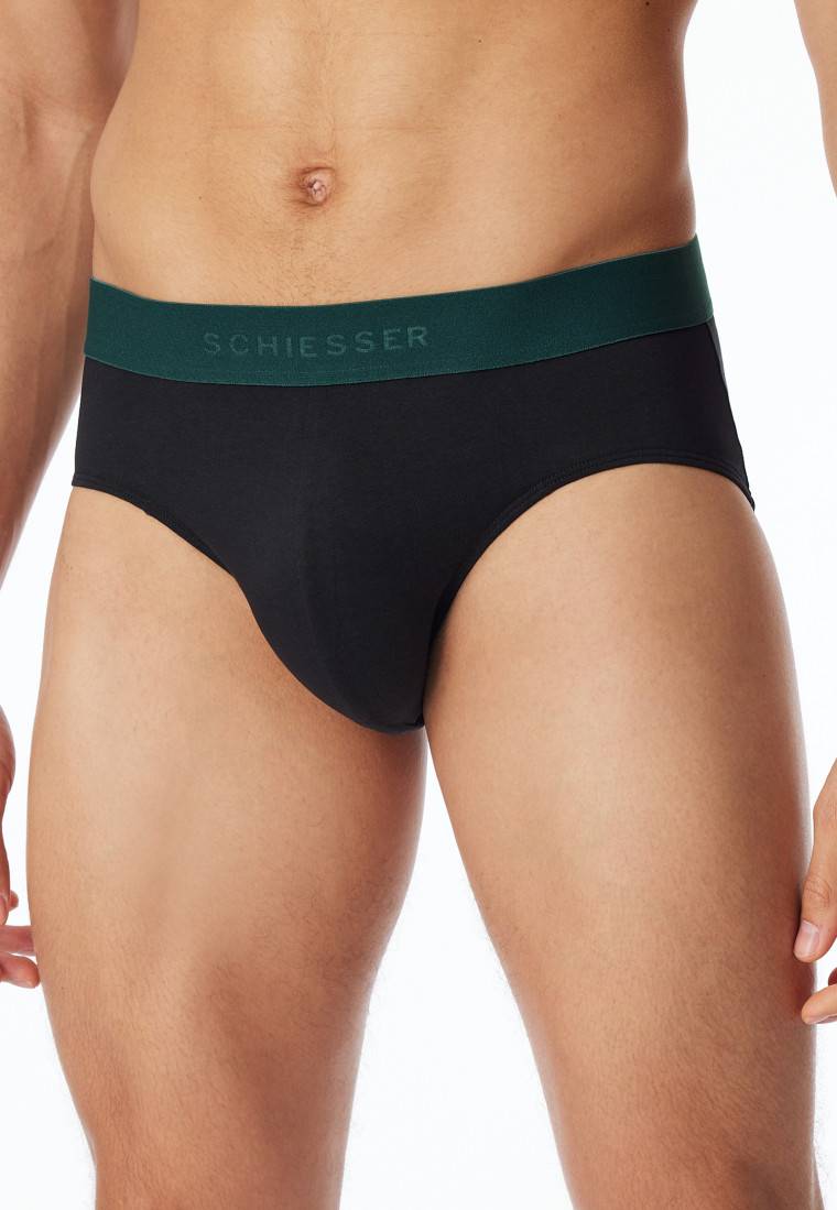 Schiesser Rio-Slips 3er-Pack Organic Cotton Webgummibund mehrfarbig - 95/5 VIP-Rabatte