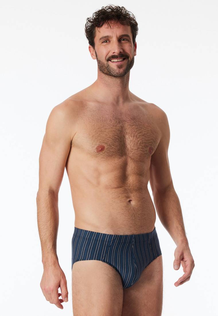 Schiesser Supermini 3er-Pack Organic Cotton uni/geringelt mehrfarbig - 95/5 Kostenlose Rückgabe