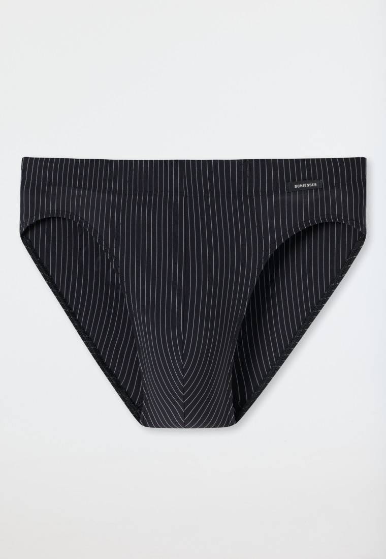Schiesser Rio-Slip schwarz gestreift - Pure Micro Bis zu 65% Rabatt
