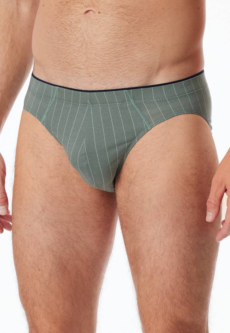 Schiesser Supermini Organic Cotton gemustert linde - 95/5 Nur für heute