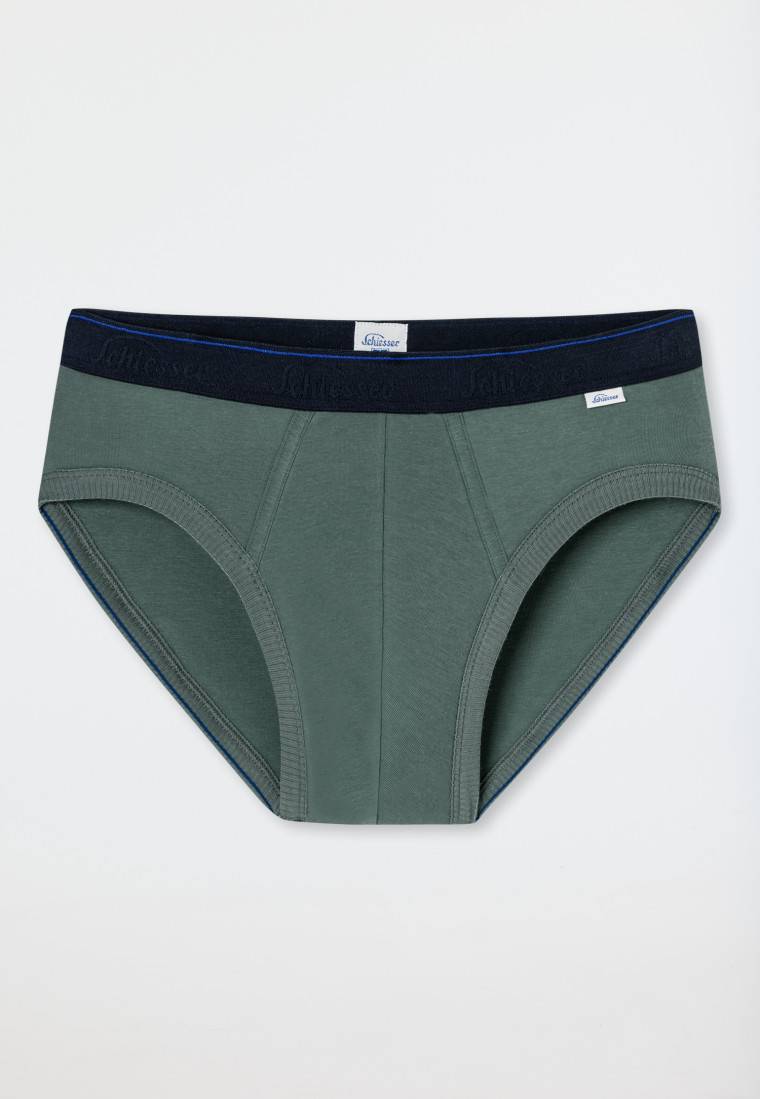 Schiesser Sportslip grün - Revival Ludwig Sonderangebot der Fabrik