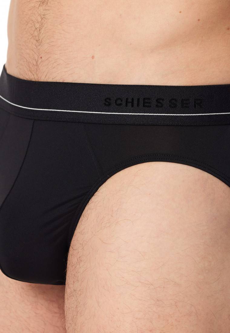 Schiesser Rio-Slip schwarz - Pure Micro Vierteljährliche Förderung