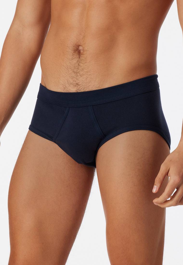 Schiesser Sportslips 2er Pack mit Eingriff navy - Essentials Feinripp Nur noch ein Tag übrig