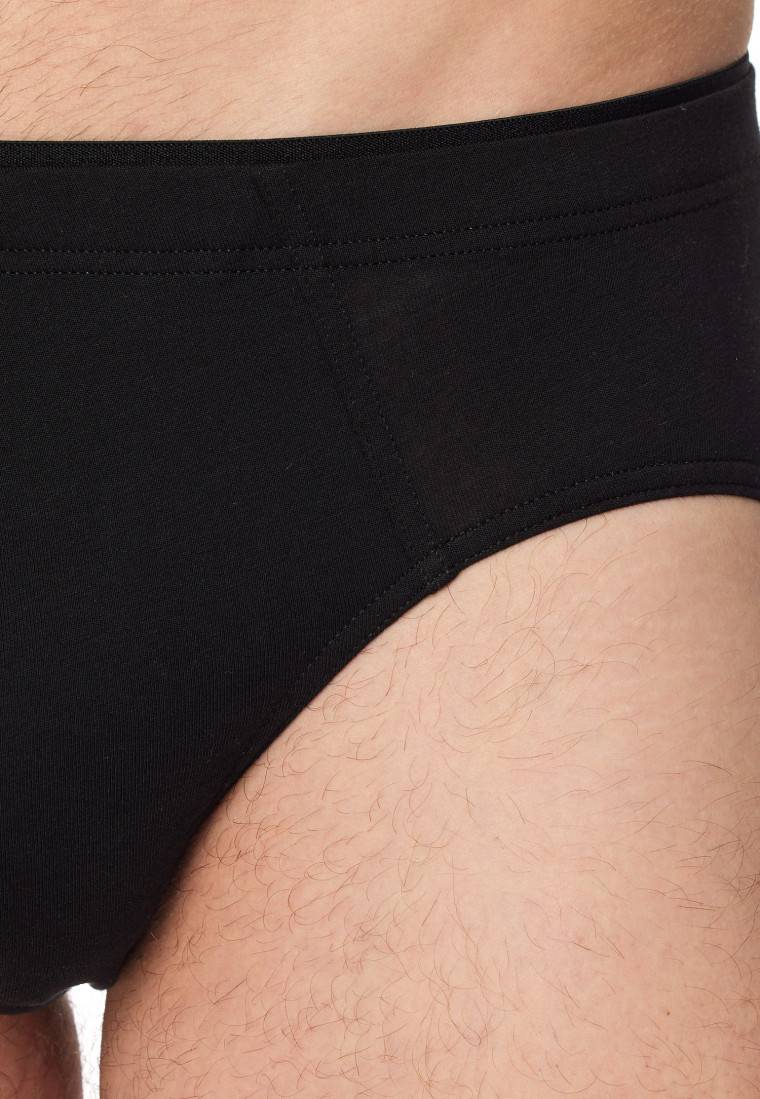 Schiesser Minislip schwarz - Premium Cotton 50% Rabatt mit kostenlosem Versand