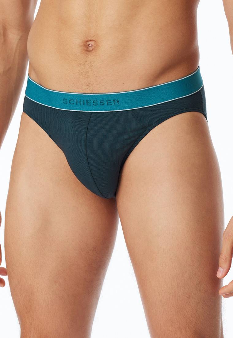 Schiesser Rio-Slip Modal gestreift petrol - Duality Function Black Friday Preise