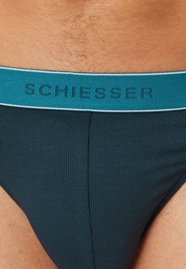 Schiesser Rio-Slip Modal gestreift petrol - Duality Function Black Friday Preise
