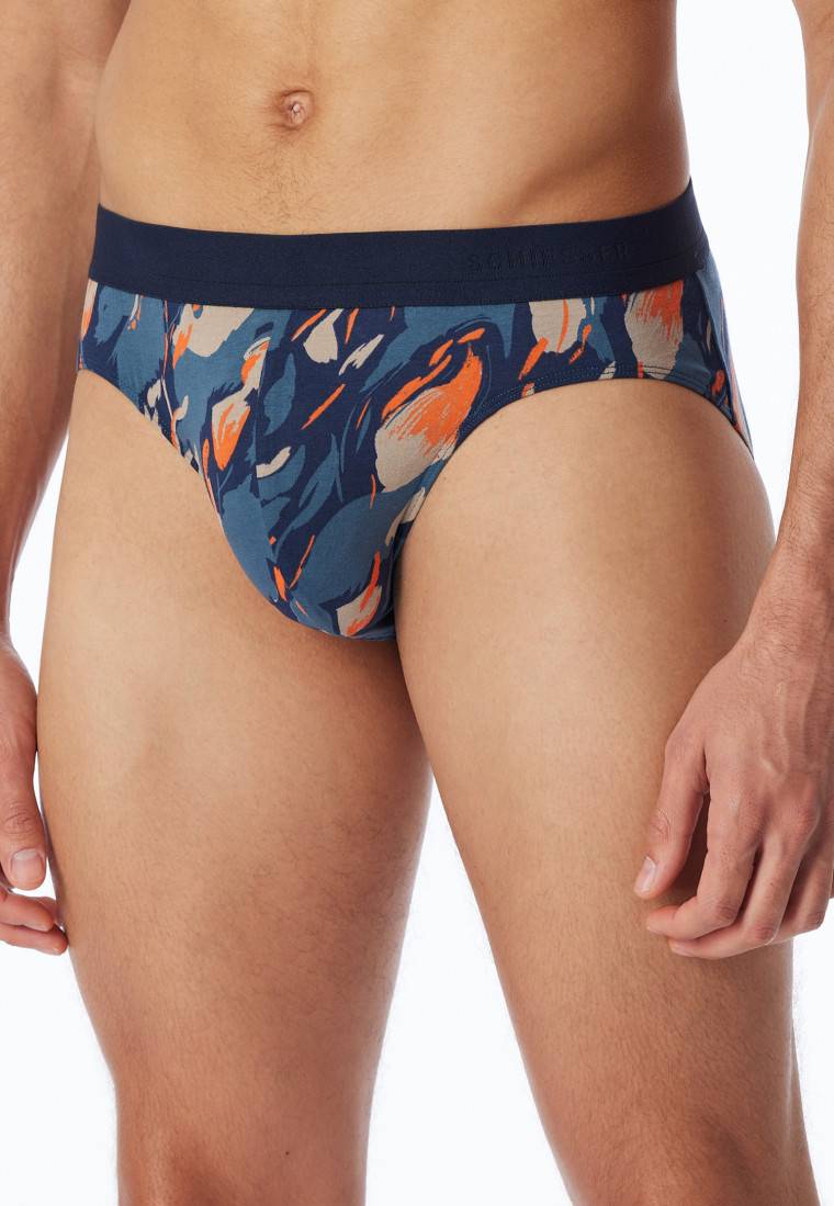 Schiesser Rio-Slip atlantikblau gemustert - 95/5 Auslauf