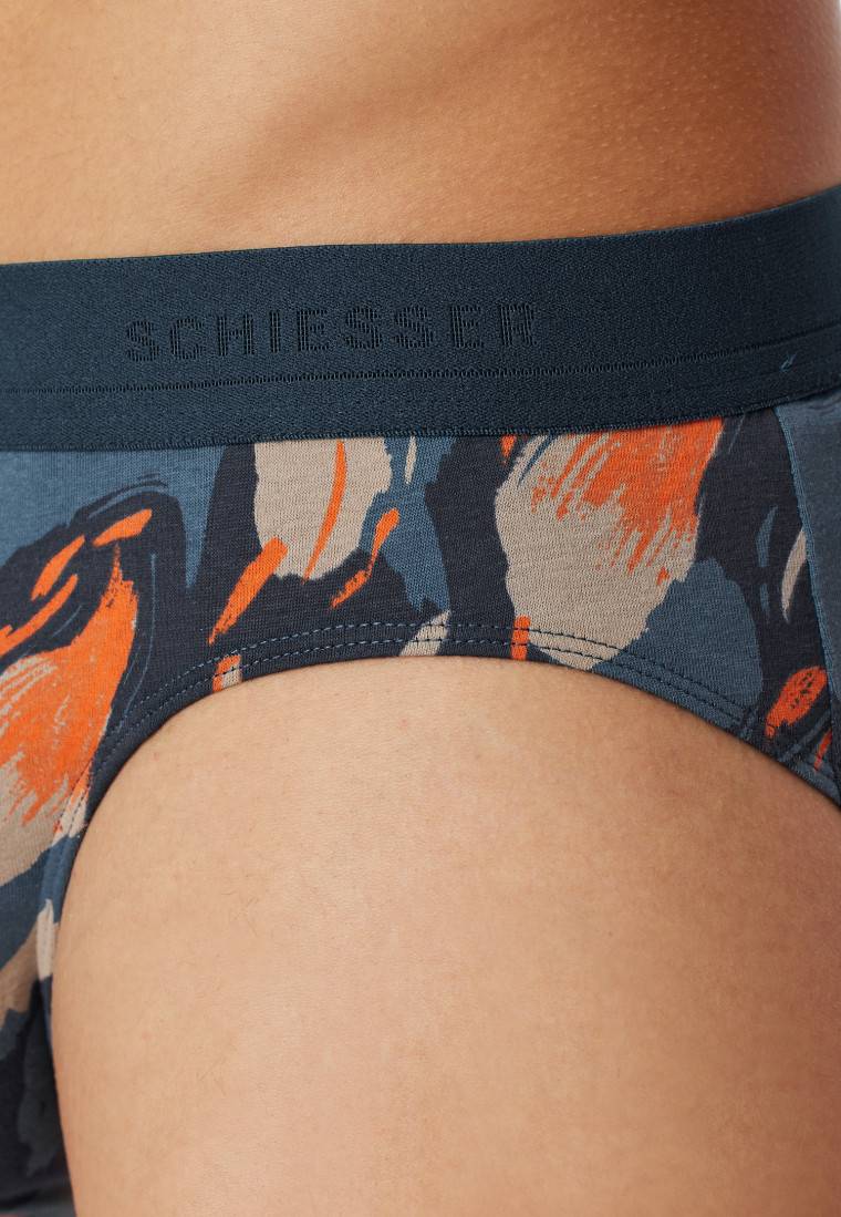 Schiesser Rio-Slip atlantikblau gemustert - 95/5 Auslauf