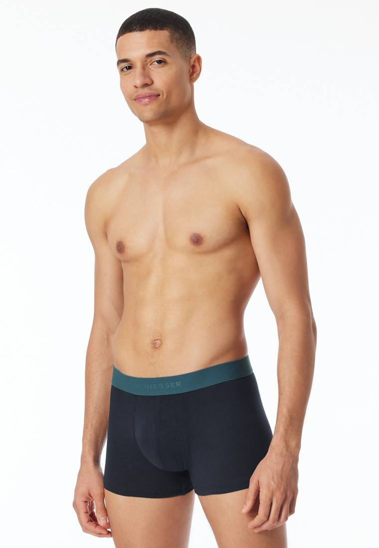 Schiesser Shorts 3er-Pack Organic Cotton Webgummibund mehrfarbig - 95/5 Fabrikverkauf