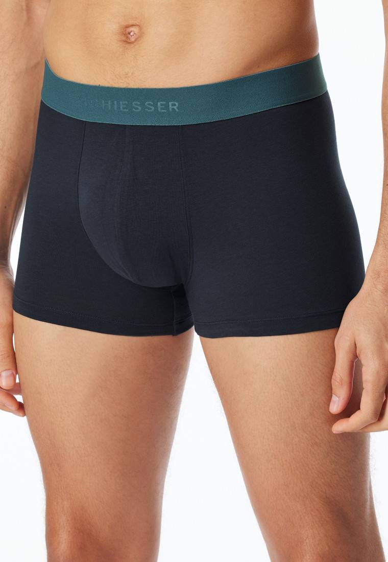 Schiesser Shorts 3er-Pack Organic Cotton Webgummibund mehrfarbig - 95/5 Fabrikverkauf