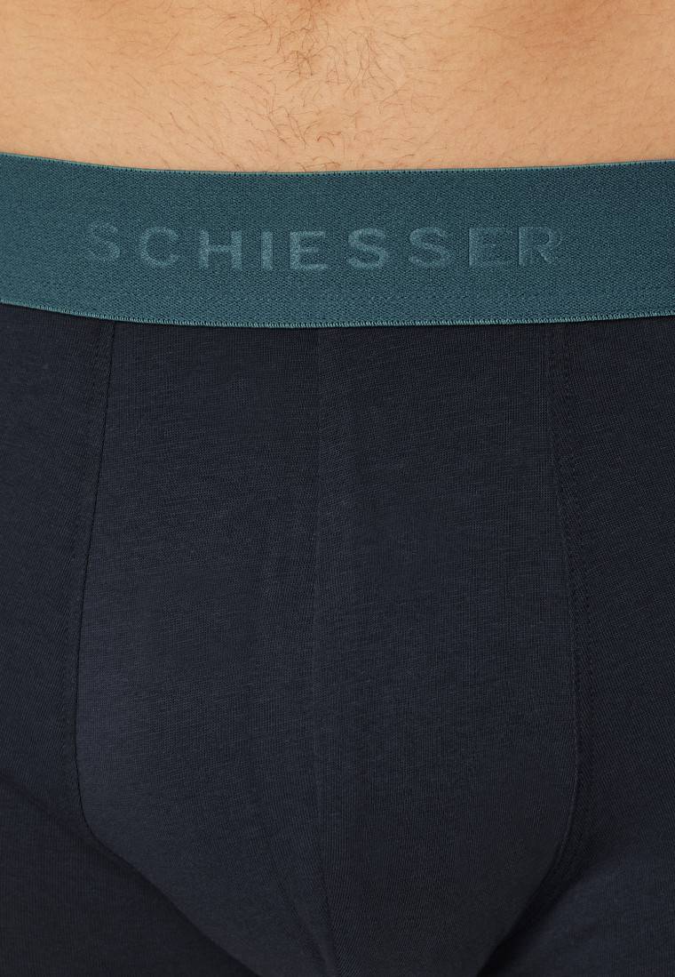 Schiesser Shorts 3er-Pack Organic Cotton Webgummibund mehrfarbig - 95/5 Fabrikverkauf