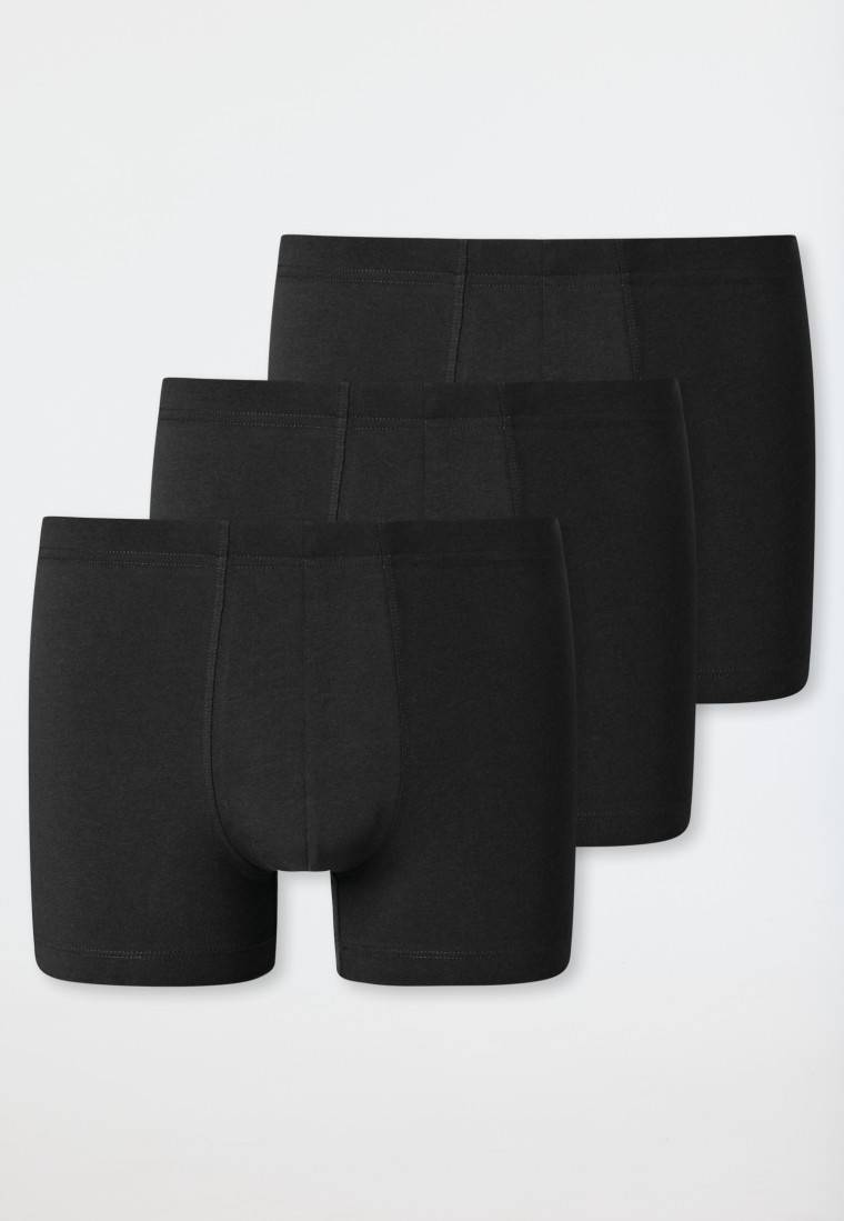 Schiesser Shorts 3er-Pack Organic Cotton schwarz - 95/5 Meist gekauft