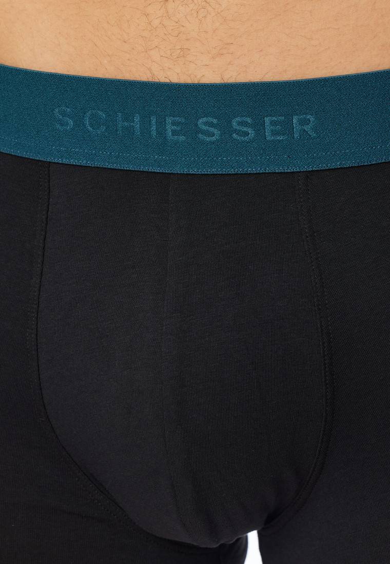 Schiesser Shorts 3er-Pack Organic Cotton Webgummibund mehrfarbig - 95/5 Fabrikpreis