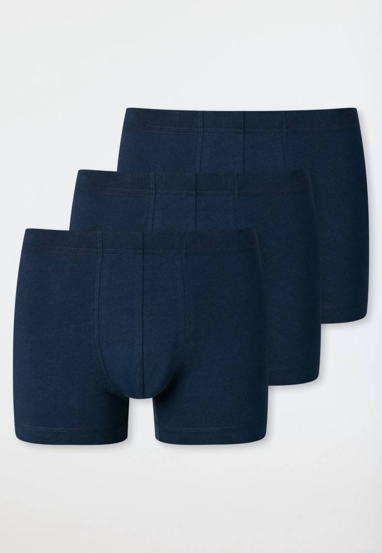 Schiesser Shorts 3er-Pack Organic Cotton dunkelblau - 95/5 Sonderangebot