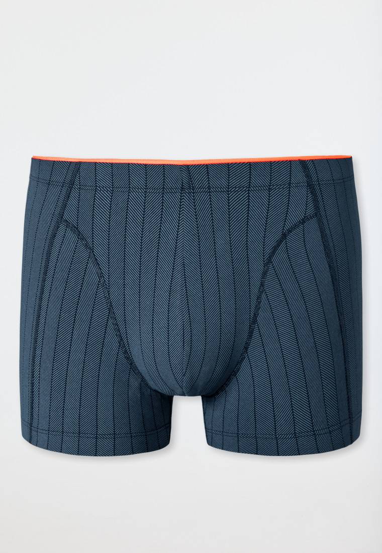 Schiesser Shorts Organic Cotton gestreift blaugrau - 95/5 Rabatt