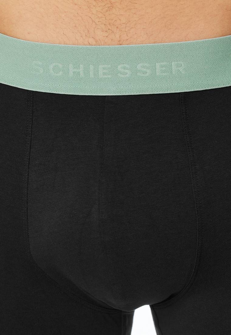 Schiesser Long-Shorts 2er-Pack Organic Cotton Webgummibund mehrfarbig - 95/5 Günstig kaufen
