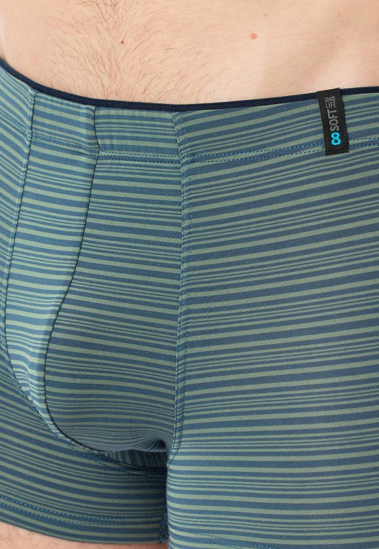 Schiesser Shorts Modal Streifen linde - Long Life Soft Großer Ausverkauf