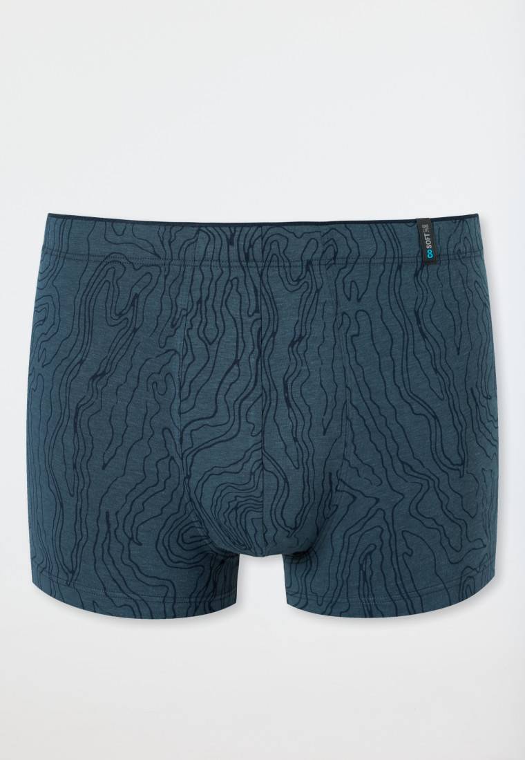 Schiesser Shorts Modal gemustert dunkelblau - Long Life Soft Flash Sale