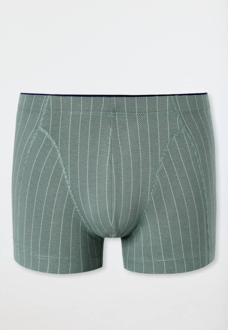 Schiesser Shorts Organic Cotton gestreift linde - 95/5 Preisnachlass