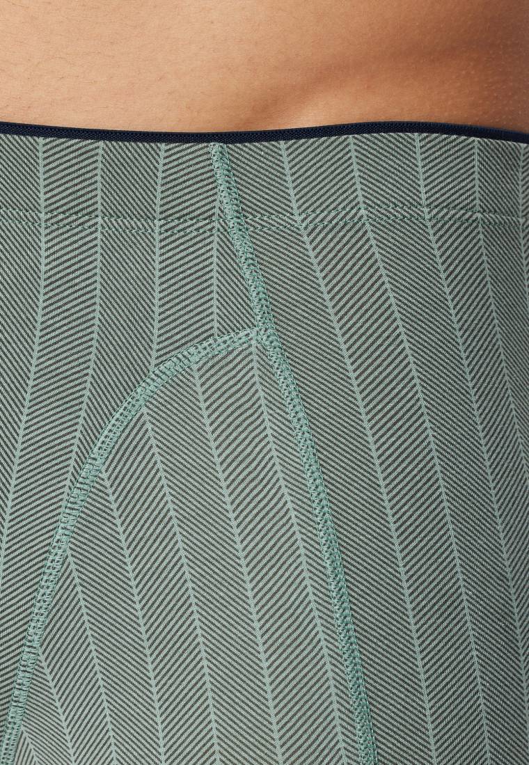Schiesser Shorts Organic Cotton gestreift linde - 95/5 Preisnachlass