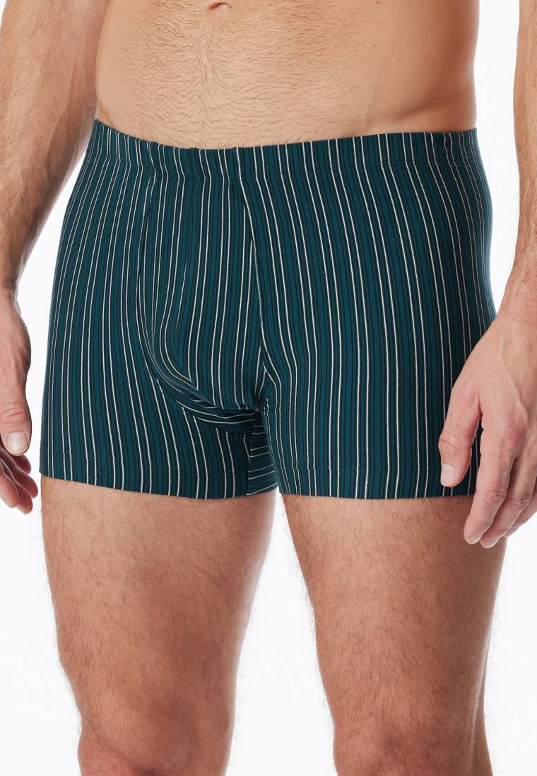 Schiesser Shorts 3er-Pack Organic Cotton uni/geringelt mehrfarbig - 95/5 Saisonschlussverkauf