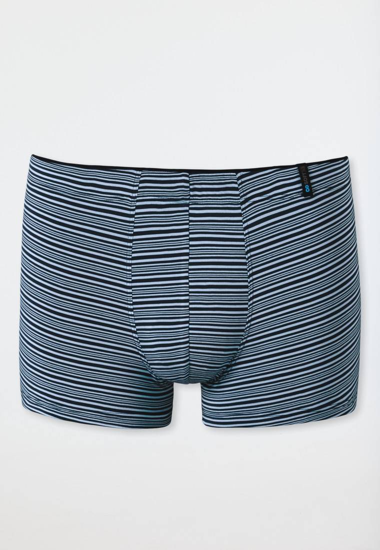 Schiesser Shorts Supermini Modal Streifen blaugrau - Long Life Soft Black Friday