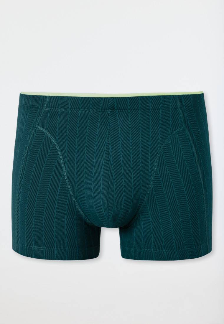 Schiesser Shorts Organic Cotton gestreift petrol - 95/5 Cyber Monday