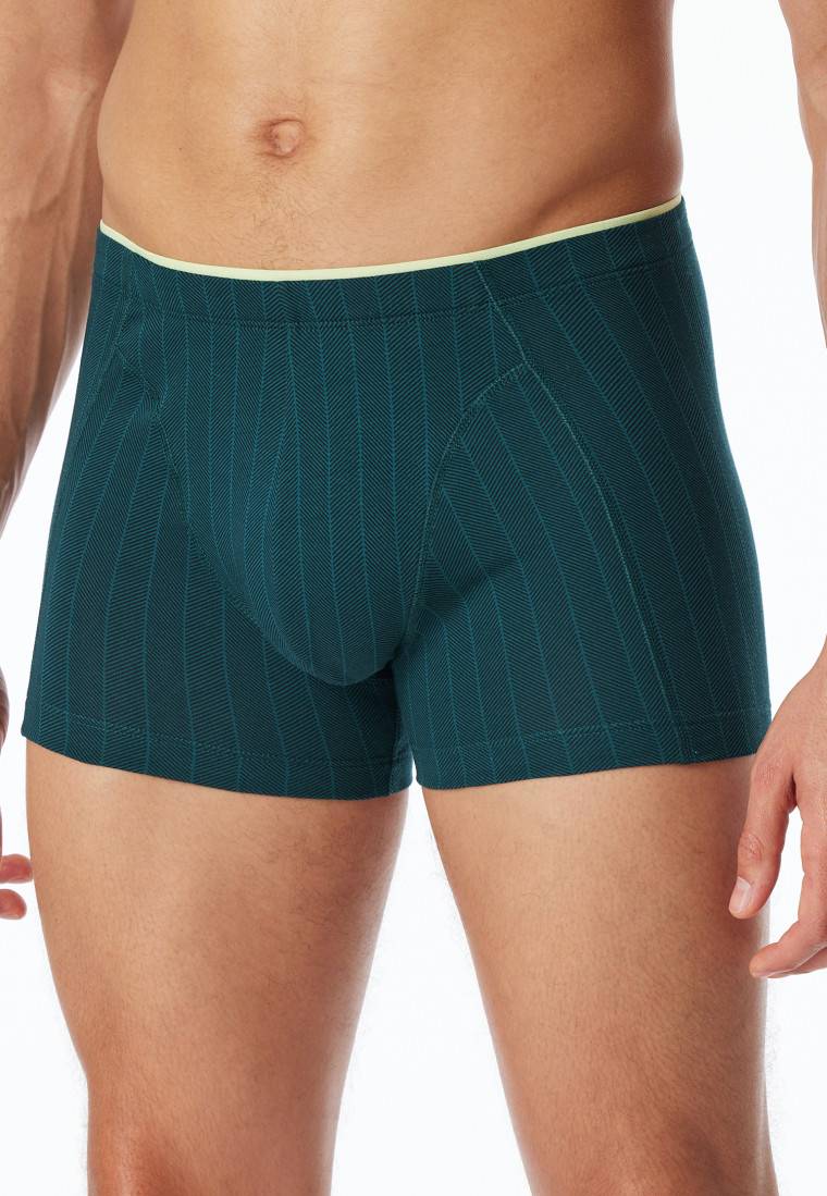 Schiesser Shorts Organic Cotton gestreift petrol - 95/5 Cyber Monday