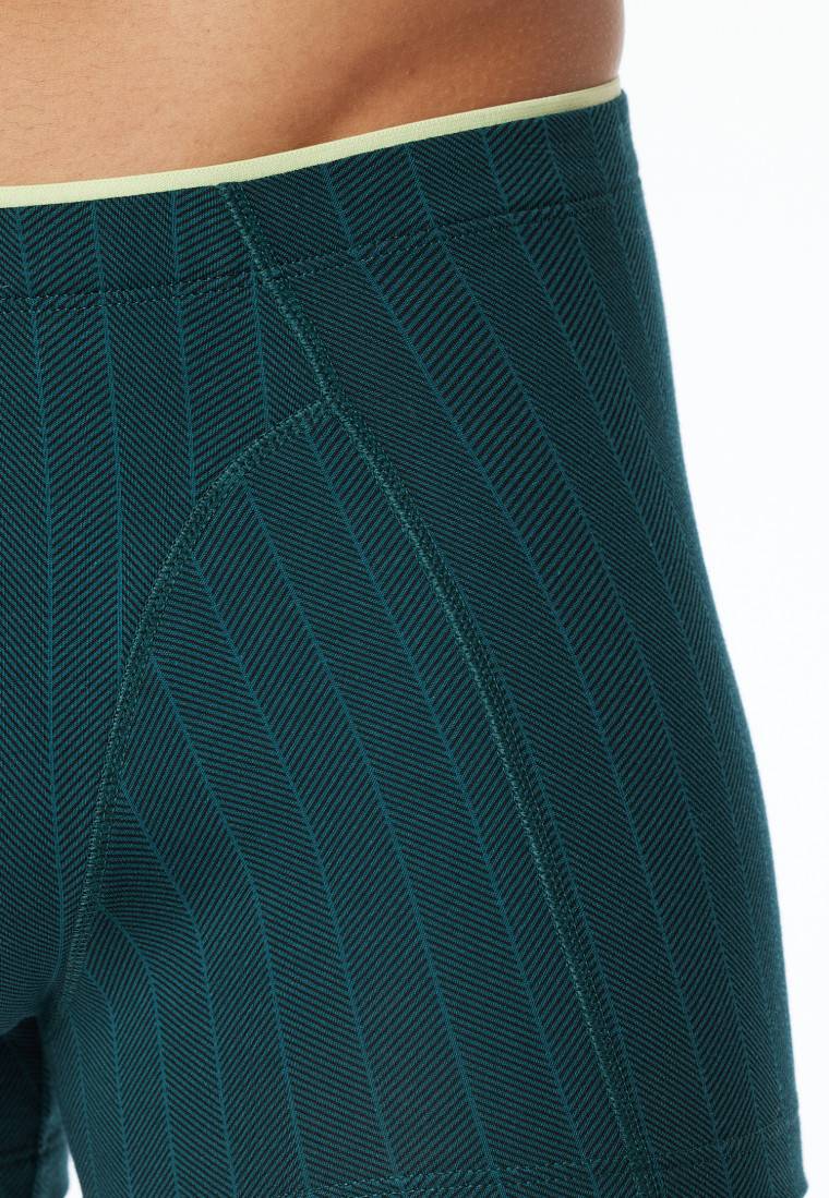 Schiesser Shorts Organic Cotton gestreift petrol - 95/5 Cyber Monday