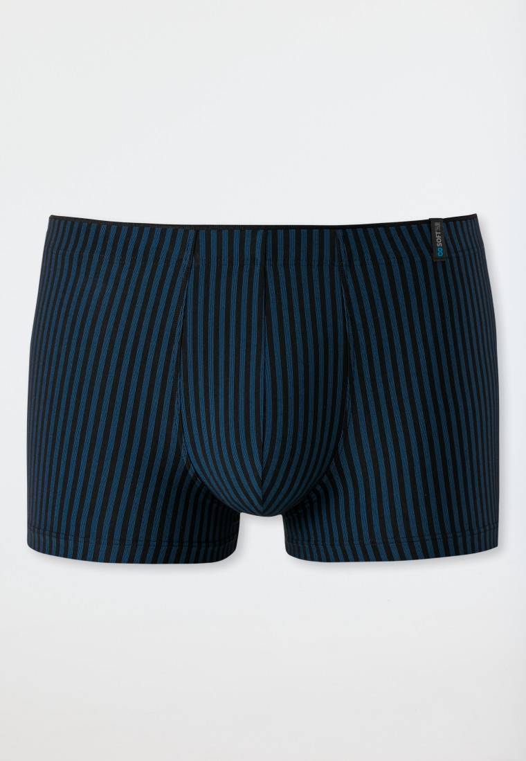 Schiesser Shorts navy-schwarz gestreift - Long Life Soft Weihnachtsangebot