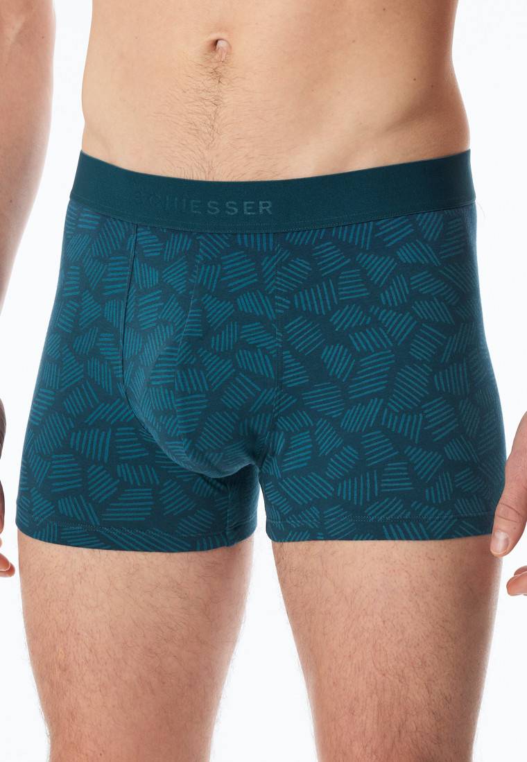 Schiesser Shorts 3er-Pack Organic Cotton Webgummibund uni/gemustert mehrfarbig - 95/5 Osterangebot