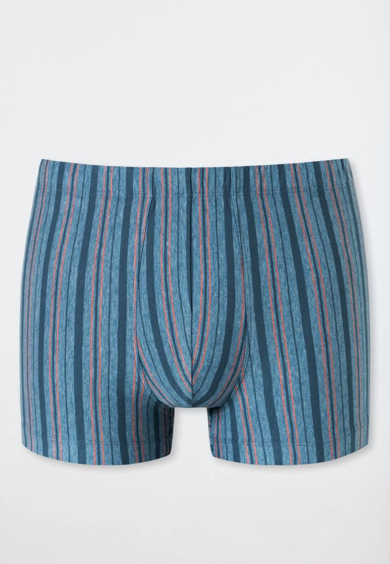 Schiesser Shorts blau-meliert gestreift - 95/5 Top Angebot