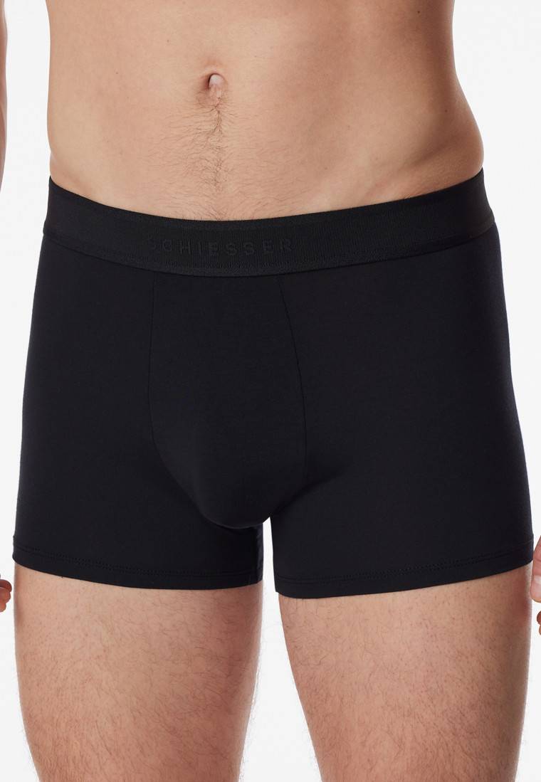 Schiesser Shorts schwarz - Premium Modal Neuheiten