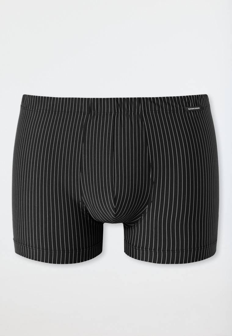 Schiesser Shorts schwarz gestreift - Pure Micro Bestseller