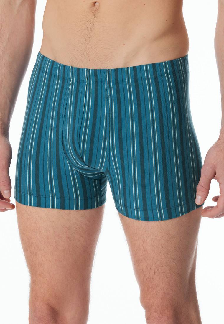 Schiesser Shorts blaugrün gestreift - 95/5 Kauf eins, bekomm eins gratis