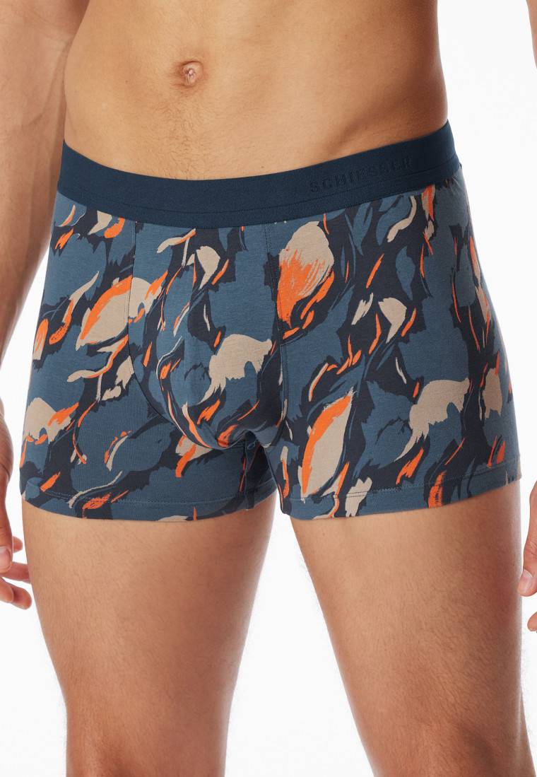 Schiesser Shorts atlantikblau gemustert - 95/5 Wochenangebot
