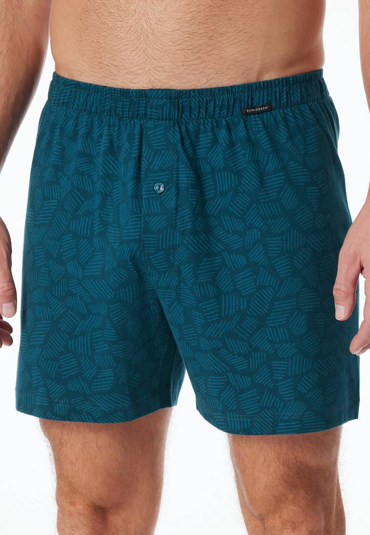 Schiesser Boxershorts 2er-Pack Jersey uni gemustert - Boxershorts Multipacks Begrenzte Freigabe