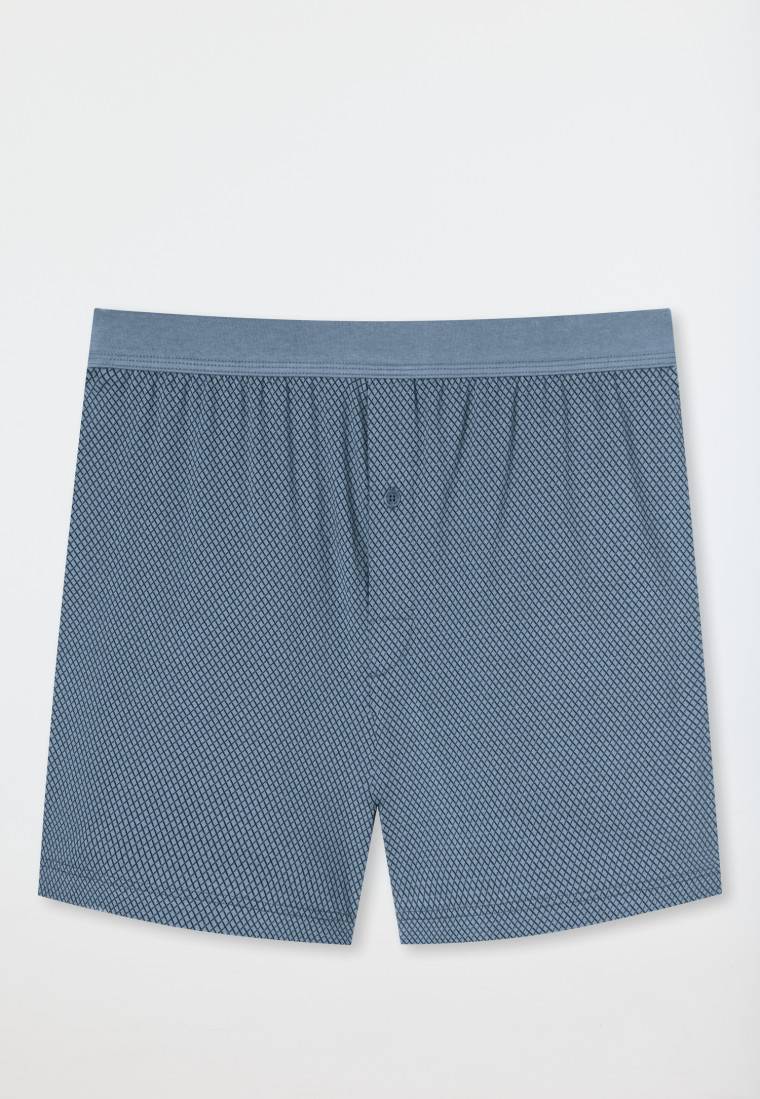 Schiesser Boxershorts Organic Cotton gemustert blaugrau - Comfort Fit JETZT KAUFEN