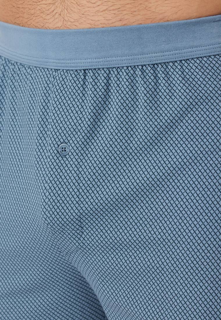 Schiesser Boxershorts Organic Cotton gemustert blaugrau - Comfort Fit JETZT KAUFEN