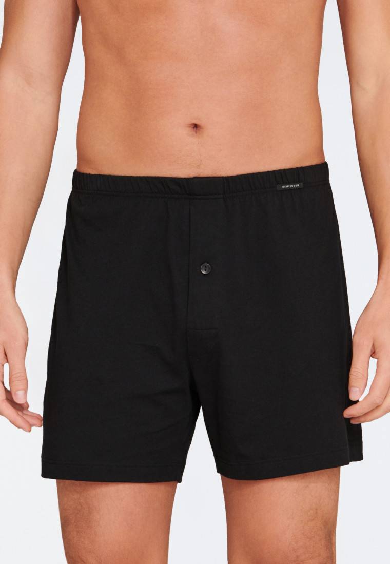 Schiesser Boxershorts 2er-Pack Jersey schwarz - Boxershorts Multipack Neueste Stile