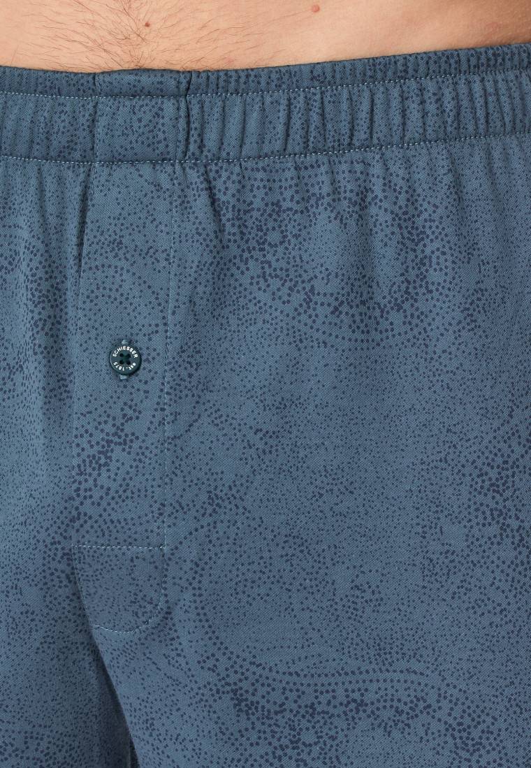 Schiesser Boxershorts Interlock Paisley nachtblau - Fine Interlock Vierteljährliche Förderung