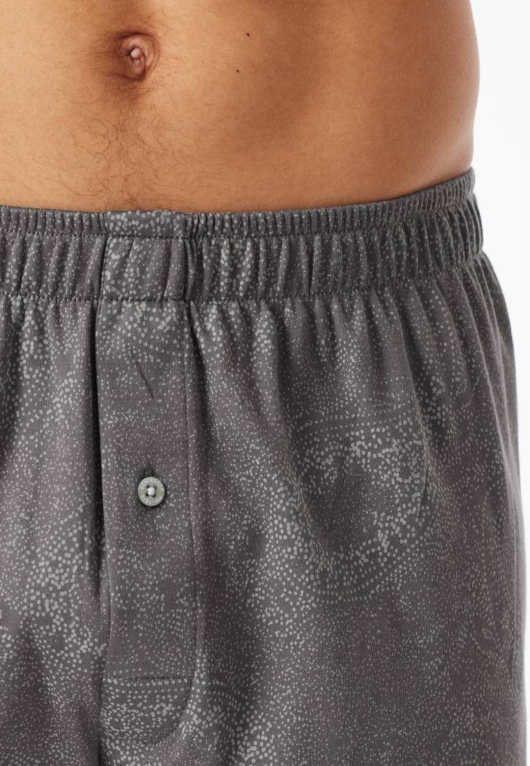 Schiesser Boxershorts Interlock Paisley anthrazit gemustert - Fine Interlock Bis zu 55% Rabatt