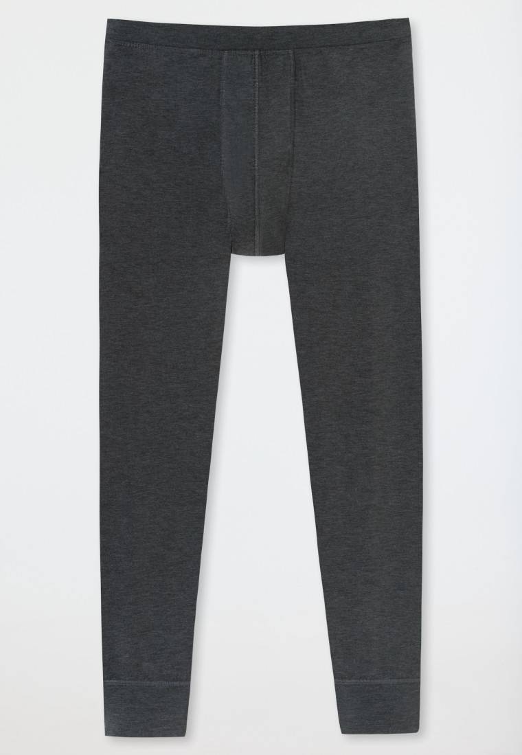 Schiesser Hose lang wärmend dunkelgrau meliert - Casual Warming Begrenzt auf 3 Tage
